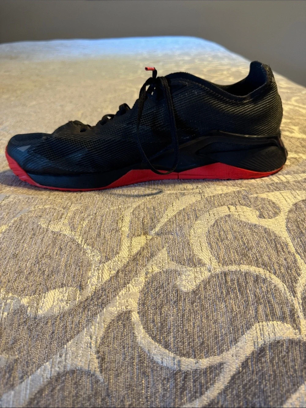 Men's Reebok Nano Froning X2 Black and Red Performance Cross-Training Shoes
